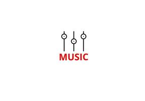 lettre m musique logo vecteur