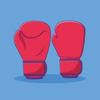 illustration de l'icône vectorielle des gants de boxe. vecteur d'équipement de sport. style de dessin animé plat adapté à la page de destination web, à la bannière, au dépliant, à l'autocollant, au fond d'écran, à l'arrière-plan