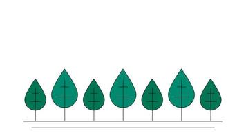 icône d'arbre avec un fond blanc au-dessus pour l'écriture. illustration vectorielle. vecteur