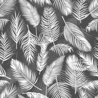 fond tropical feuilles de palmier modèle sans couture de vecteur