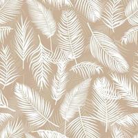 fond tropical feuilles de palmier modèle sans couture de vecteur