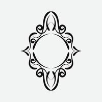 modèle de conception de logo vectoriel - symbole abstrait en style arabe ornemental - emblème pour les produits de luxe, les hôtels, les boutiques, les bijoux, les cosmétiques orientaux, les restaurants, les magasins et les magasins