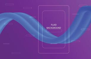 modèle de bannière de vague dégradé coloré de fond avec un design de forme de vague fluide vecteur