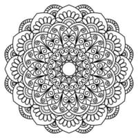 mandala pour colorier des pages, des motifs, de beaux mantras, des arrière-plans islamiques, des cartes de mariage, des modèles de décoration et des motifs de t-shirts vecteur