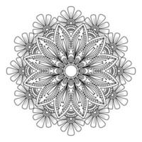 mandala pour colorier des pages, des motifs, de beaux mantras, des arrière-plans islamiques, des cartes de mariage, des modèles de décoration et des motifs de t-shirts vecteur