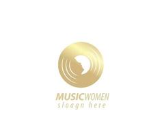 création de logo de femmes de musique