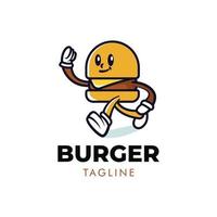 création de logo burger vecteur