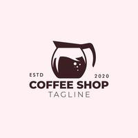 création de logo rétro café vecteur