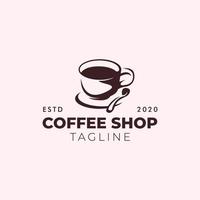 création de logo rétro café vecteur