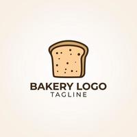 logo de pain de boulangerie vecteur