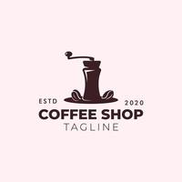 création de logo rétro café vecteur