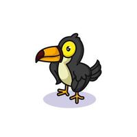 mascotte oiseau toucan vecteur