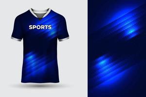 t-shirt dégradé bleu brillant maillot de sport abstrait adapté à la course, au football, aux jeux, au motocross, aux jeux, au cyclisme vecteur