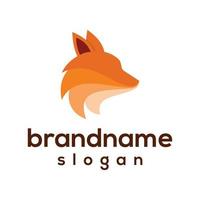 graphique vectoriel du modèle de conception de logo fox