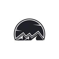 modèle de conception de logo de vecteur de montagne. logo montagne.