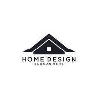 concept de conception de maison vecteur logo immobilier.