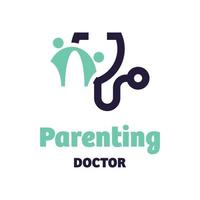 logo de médecin parentale vecteur