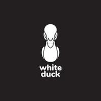 blanc simple canard logo design vecteur graphique symbole icône illustration idée créative