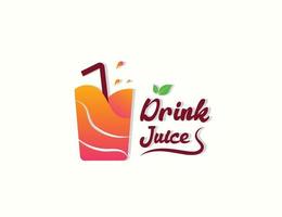 création de logo de jus de fruits frais vecteur