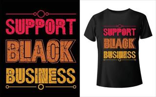 conception de t-shirt mois d'affaires noir août vecteur