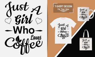 conception de t-shirt café vecteur de café t-shirt amateur de café café
