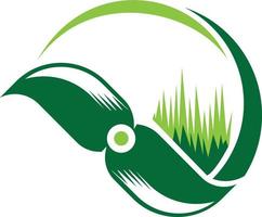 logo vecteur herbe