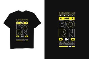 conception de t-shirt citation inspirante moderne noir vecteur