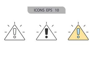 icônes d'incident symboles éléments vectoriels pour le web infographique vecteur