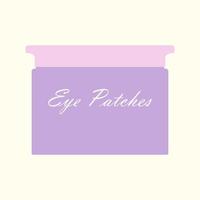 taches violettes sous les yeux soins du visage, produits anti-rides. illustration avec soins spa vecteur