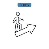améliorer les éléments vectoriels du symbole des icônes pour le web infographique vecteur