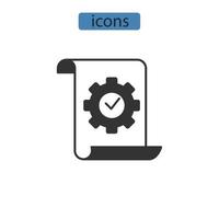 icônes de procédure symboles éléments vectoriels pour le web infographique vecteur