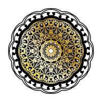 vecteur rond cercle abstrait. style mandala de luxe.