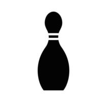 modèle de conception de logo vectoriel icône bowling pin