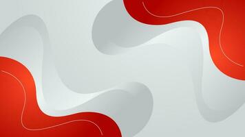 courbe rouge abstraite sur fond blanc. illustration vectorielle vecteur