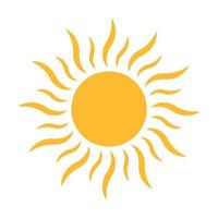 vecteur d'icône de soleil pour votre conception de sites Web, logo, interface utilisateur. illustration