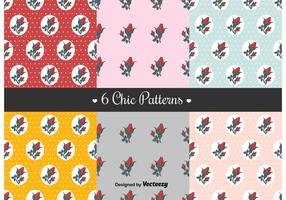 Motifs shabby chic gratuits vecteur