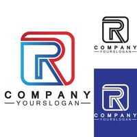 lettre r monogramme logo design identité de marque logos conceptions modèle d'illustration vectorielle vecteur