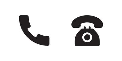 jeu d'icônes de téléphone, indicatif d'appel téléphonique, contactez-nous, illustration vectorielle vecteur