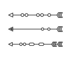 illustration de la ligne de flèche vecteur