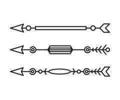 illustration de la ligne de flèche vecteur