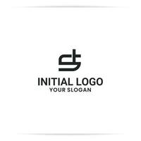 logo design lettrage ds symbole vecteur