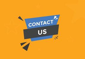 contactez-nous bouton texte. modèle de bouton web contactez-nous vecteur