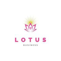 inspiration de conception de logo icône fleur de lotus vecteur