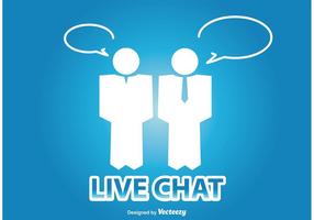 Illustration Live Chat vecteur