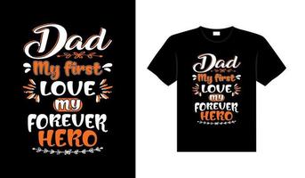 papa famille conception de tshirt lettrage typographie citation relation conception de marchandises vecteur