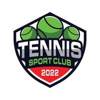 création de logo de tennis, logo de sport vecteur