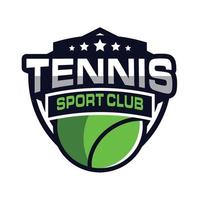 création de logo de tennis, logo de sport vecteur