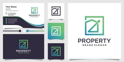 propriété logo élément créatif concept design vecteur premium