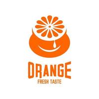 vecteur de logo de café orange