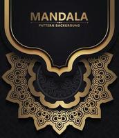fond de mandala ornemental de luxe avec style de motif oriental islamique arabe premium vecteur